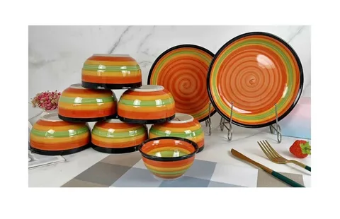 تصویر 4 از ظروف سفالی رنگی دست‌ ساز با طراحی زیبا